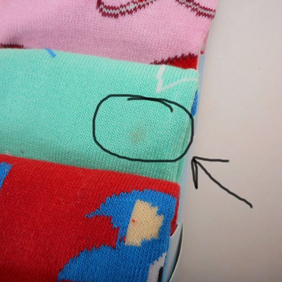 Sonic the Hedgehog Crew Socks 6 Pair Men's size US 8-12 - Picture 4 of 7